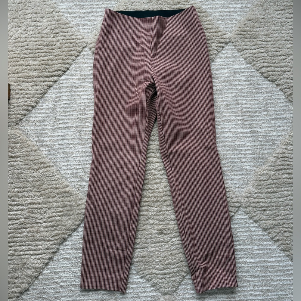 Checkered stretchy dress pants